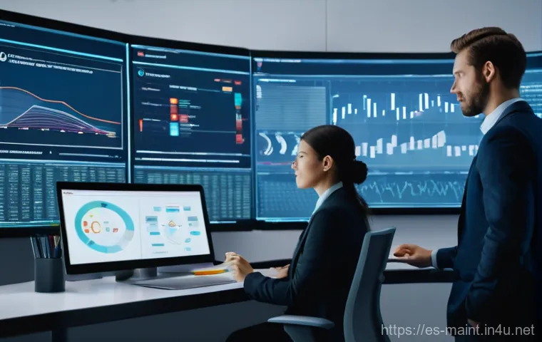 설비 보수 전공과목 선택 가이드 - **Prompt:** A skilled male technician, around 35-45 years old, wearing a clean, practical work jumps...